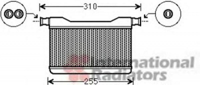 VAN WEZEL 06006382 -  Теплообменник, отопление салона